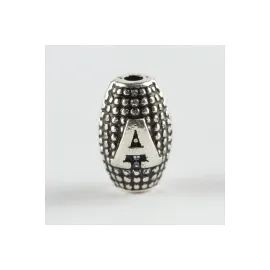 8 mm Arpa Kesim Metal Harf  metal tesbih harfi -A