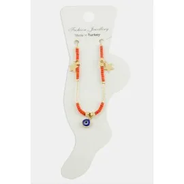 Nazar Miyoki Boncuk Halhal-Turuncu