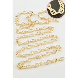 7 Mm Badem Zincir 1 Metre-Sarı