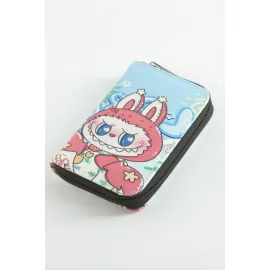 Labubu Deri Cüzdan-Renkli