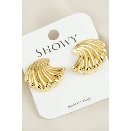 Muz Yeni Sezon Metal Küpe-Sarı