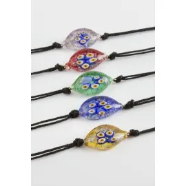 Nazar Murano Cam Bileklik-Renkli