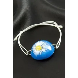 Papatya Epoksi Bileklik-Mavi