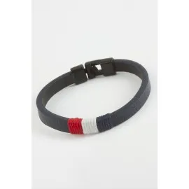 İpli Kaliteli Suni Deri Bileklik-Lacivert