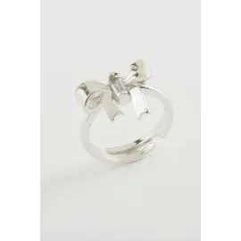 Fiyong Taşlı Yüzük-Gümüş Rengi