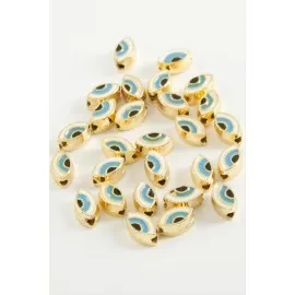 Göz Mineli Bileklik Ve Kolye Ucu Aparatı 1 Adet-Mavi