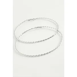 Burgulu Metal Halka Küpe 8-9-10 Cm-10 Cm