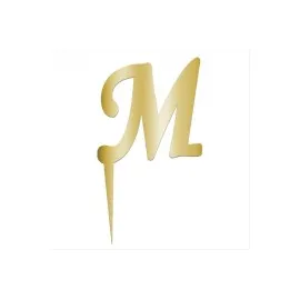 Sarı Renkli Harf Pasta Ve Kek Pleksi-M