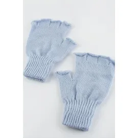Kesik Uçlu Eldiven-Açık Mavi