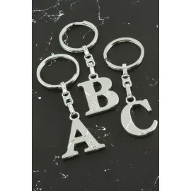 Harfli Metal Anahtarlık-Ç