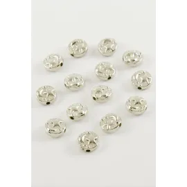 Yıldız Kolye Ucu Bileklik Aparat 1 Adet-Gümüş Rengi