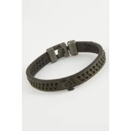 Tuğra Kaliteli Suni Deri Bileklik-Yeşil