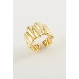 Oval Metal Yüzük-Gümüş Rengi