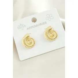 Çiçek Metal Küpe-Gümüş Rengi