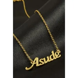 Asude Isimli Kolye -Sarı