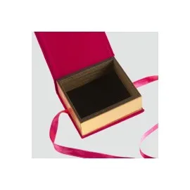 Kurdale Kadife Ahşap Lüx Kelepçe Bileklik Kutusu-Lacivert