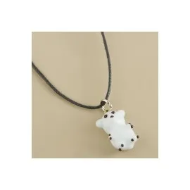 Kutup Ayısı Cam Kolye-Beyaz