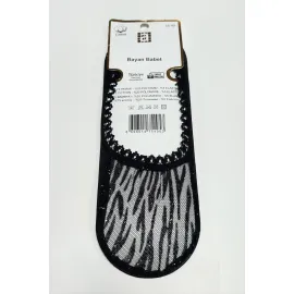 Sarmal Dantel Babet Çorap-Siyah