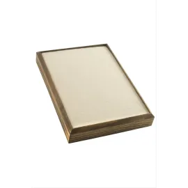 Ahşap Anfora Kumaş Piercing Küpelik 18X24 cm-Sütlü Kahve