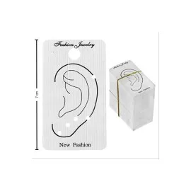 Kıkırdak Küpe Kartı-Beyaz