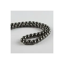 Hematit Taşı 6 Mm-Gümüş Rengi