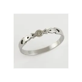 Ok Lüks Çelik Yüzük-Gümüş Rengi