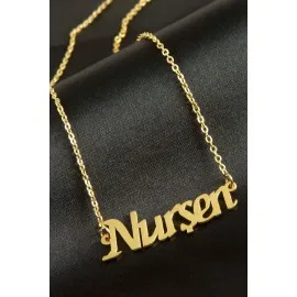 Nurşen Isimli Kolye -Sarı