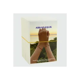 2li Arkadaşlık Bileklik Kartı-Beyaz