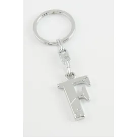 Harfli Metal Anahtarlık-F