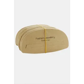 Elips Şal Fular Kartı-Kahverengi