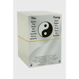 2Li Yin Yang Bileklik Kartı-Beyaz