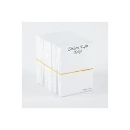 Zirkon Kolye Kartı-Beyaz