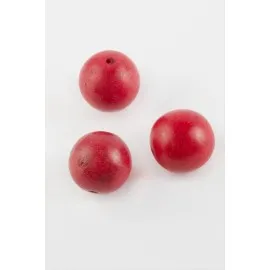 Turkuaz Doğaltaş Kolye Ucu 2,1 Cm-Kırmızı