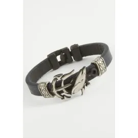 Yunus Kaliteli Suni Deri Bileklik-Lacivert