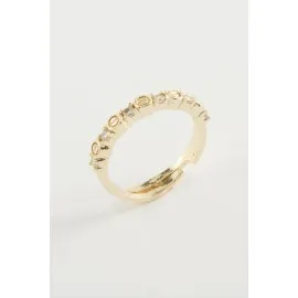 Crt Taşlı Yüzük-Sarı