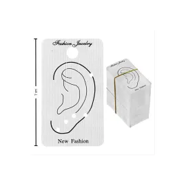 Kıkırdak Küpe Kartı-Beyaz