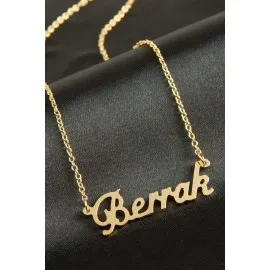 Berrak İsimli Kolye -Sarı