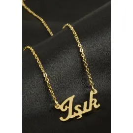 Işık Isimli Kolye -Sarı