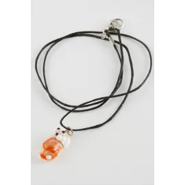 Köpek Cam Kolye-Renkli