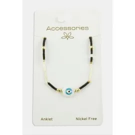 Nazar Miyoki Boncuk Halhal-Siyah