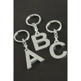 Metal Harf Anahtarlık-C