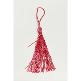 1 Adet Pamuk Püskül 14 cm-Pembe