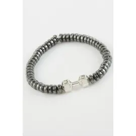 Hematit Doğaltaş Bileklik-Antrasit