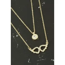 Kanat Yeni Sezon İkili Kolye-Sarı