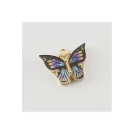 Kelebek Figürlü Kolye Ucu-Krem