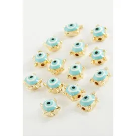 Kaplumbağa Mineli Bileklik Ve Kolye Ucu Aparatı 1 Adet-Turkuaz