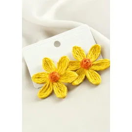 Papatya Zr Model Küpe-Yeşil