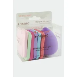 7 Adet Karışık Makyaj Süngeri-Renkli