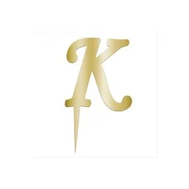 Sarı Renkli Harf Pasta Ve Kek Pleksi-K