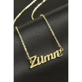 Zümre Isimli Kolye -Sarı